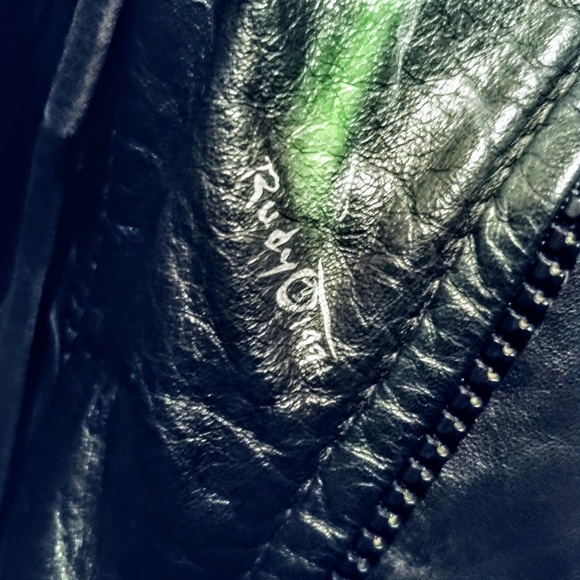 Vintage custom made leather jacket rocker punk - Picture 2 of 5